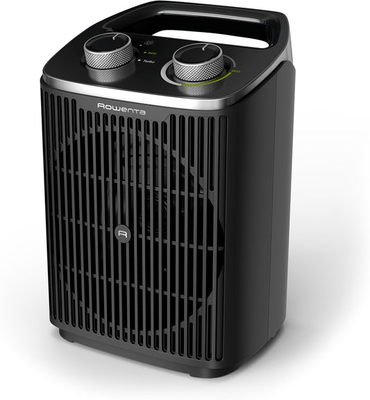 Rowenta Intense Comfort Radiateur d’appoint 2000 W, Chauffage rapide jusqu’à 35 m², Mode Éco 1000 W, Silencieux 29 dB, Température réglable, Sécurité anti-surchauffe, SO2350F0