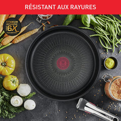 Tefal Ingenio L7649343 - Set Poêles 22 & 26 cm + Poignée Amovible