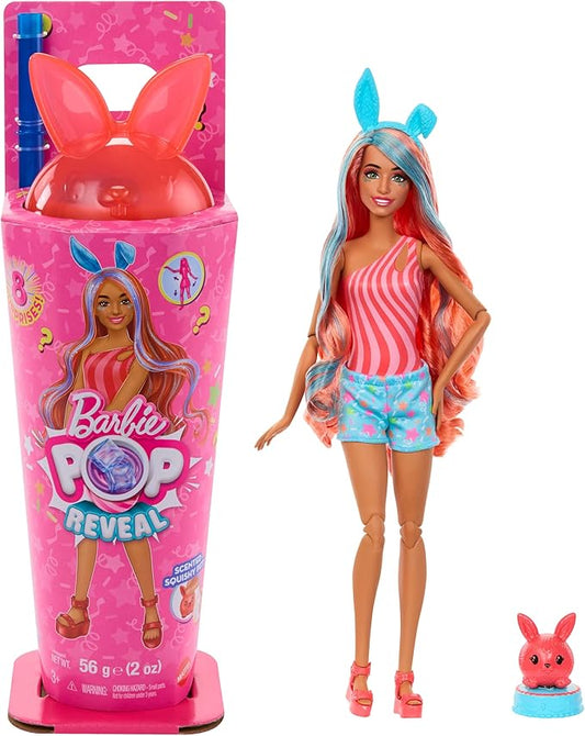 BARBIE pop reveal lapin rouge JCN87