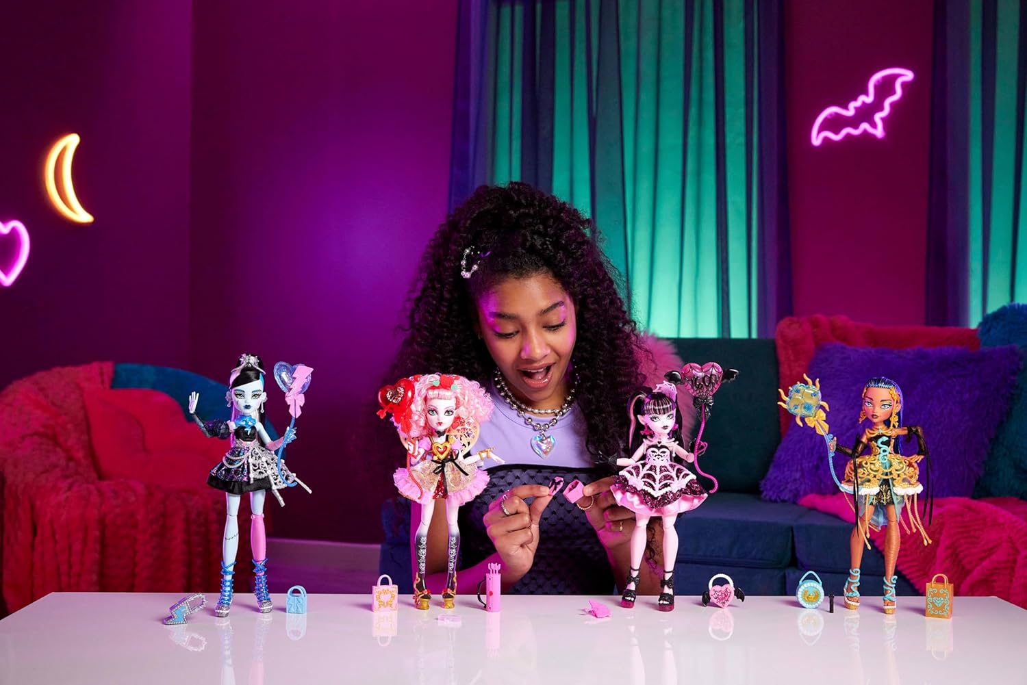 Monster High Frankie Stein JBG75 - Poupée Articulée avec Accessoires de Fête