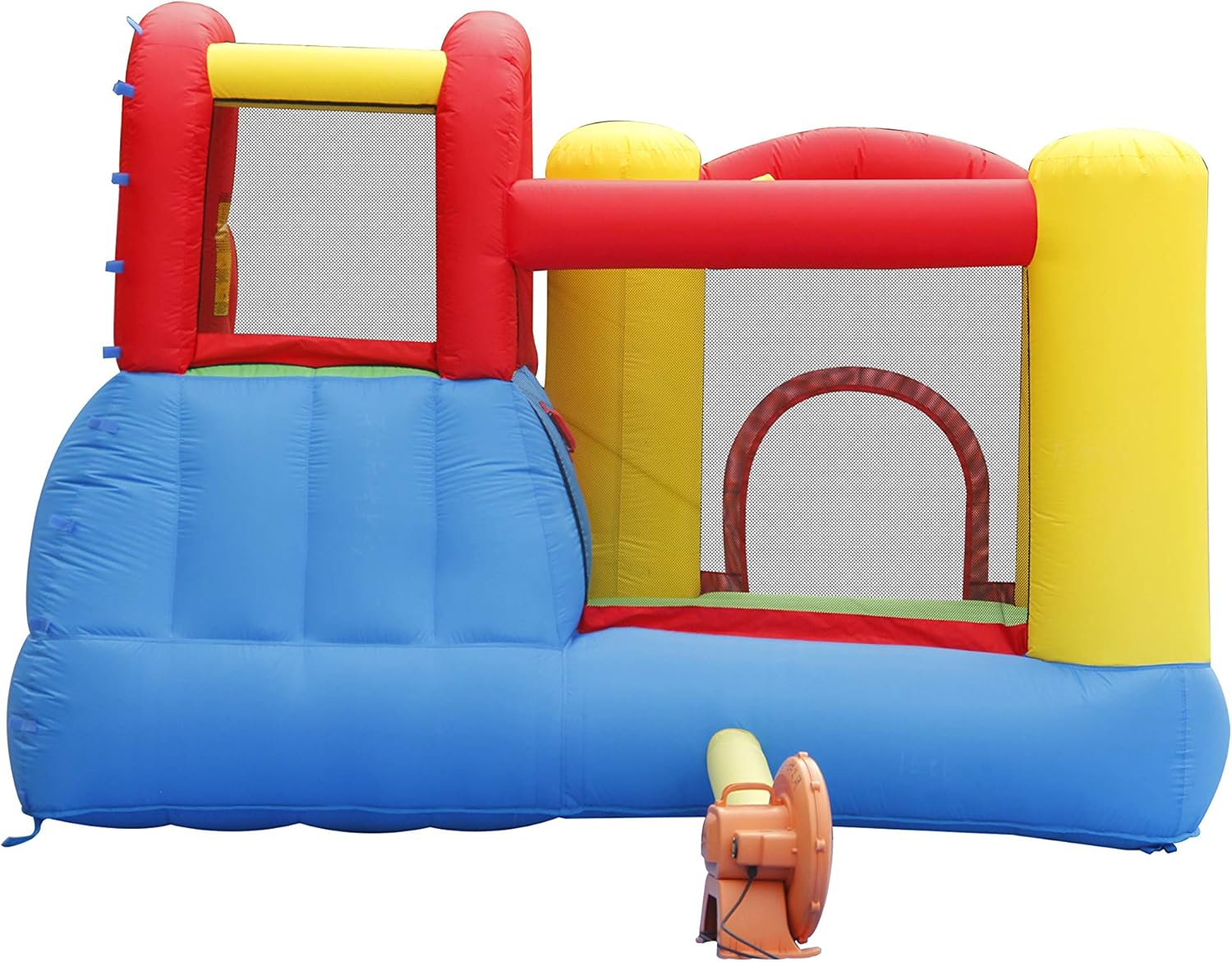 Happy Hop Jump & Splash 9271N - Château Gonflable avec Toboggan et Canon à Eau