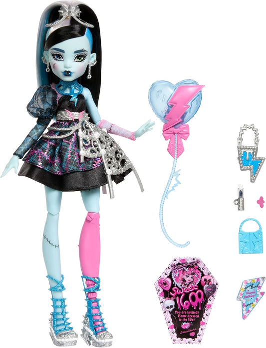 Monster High Frankie Stein JBG75 - Poupée Articulée avec Accessoires de Fête