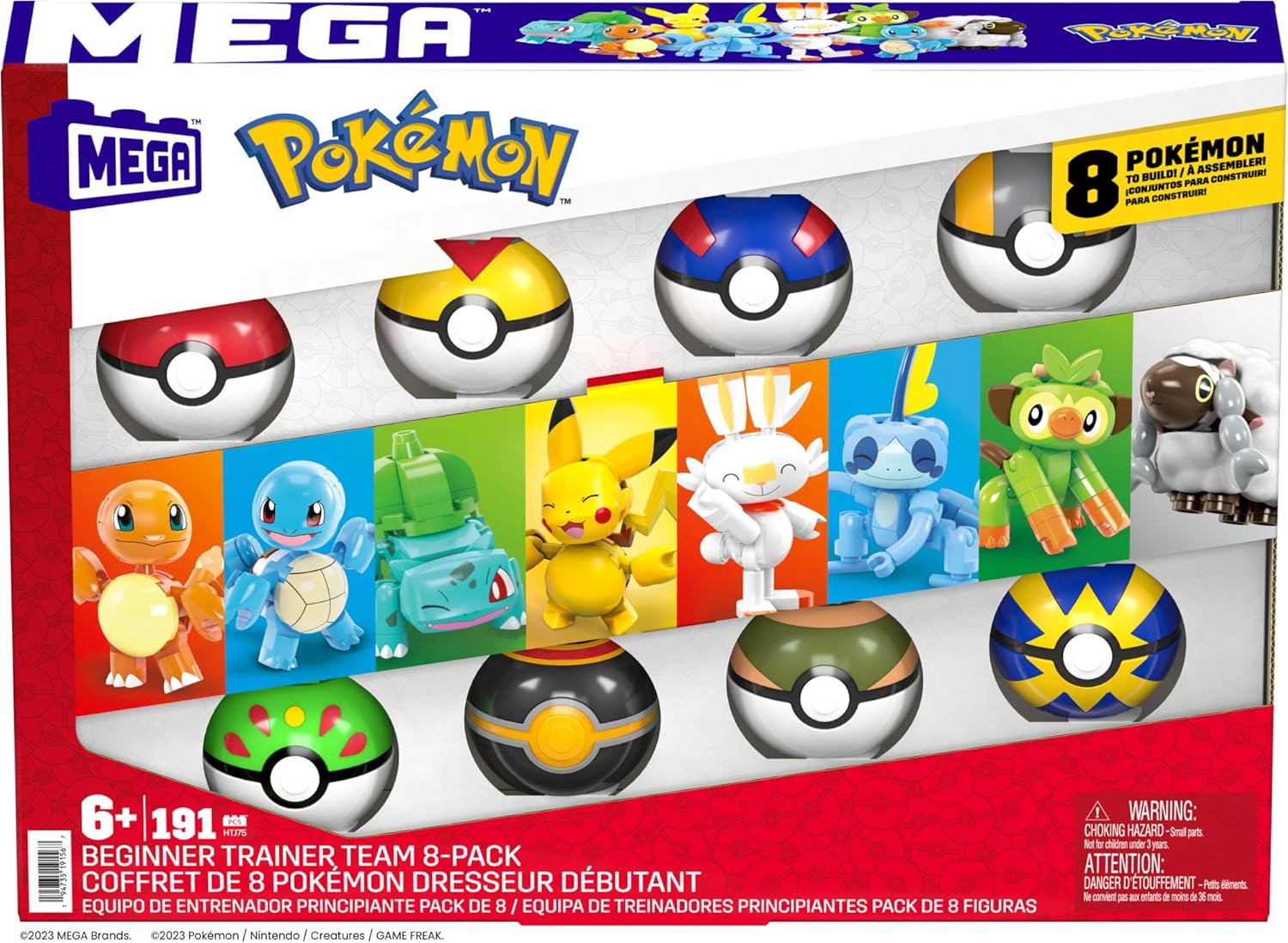 Mega Pokémon Coffret Construction 8 PokéBall HTJ75
