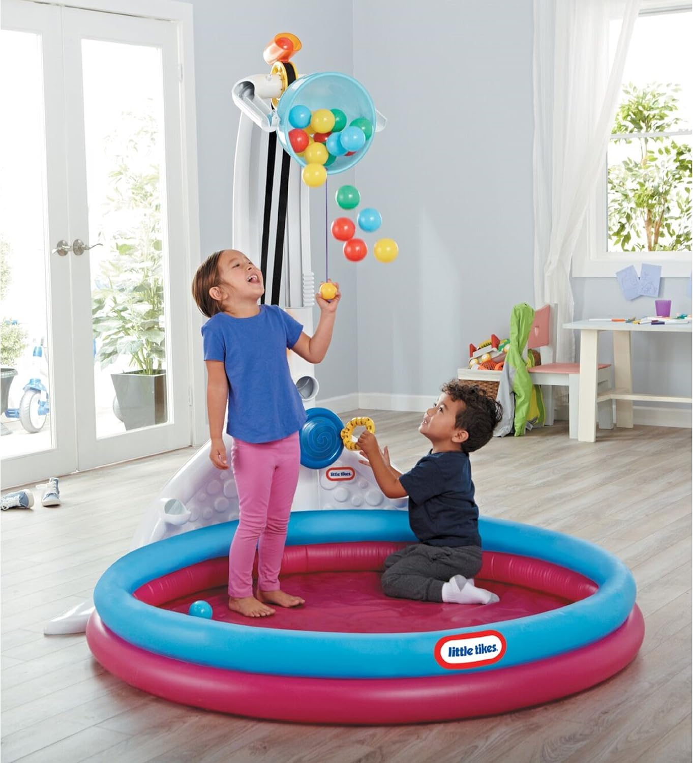 Piscine avec 25 balles incluses Drop Zone – Jeu d’eau et d’adresse pour enfants