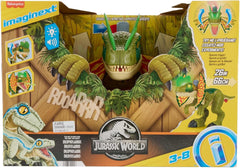Fisher-Price Jouet dinosaure Imaginext Jurassic World Dilophosaurus, figurine de plus de 40 cm avec effets lumineux et sonores, pour les enfants à partir de 3 ans, HVY16