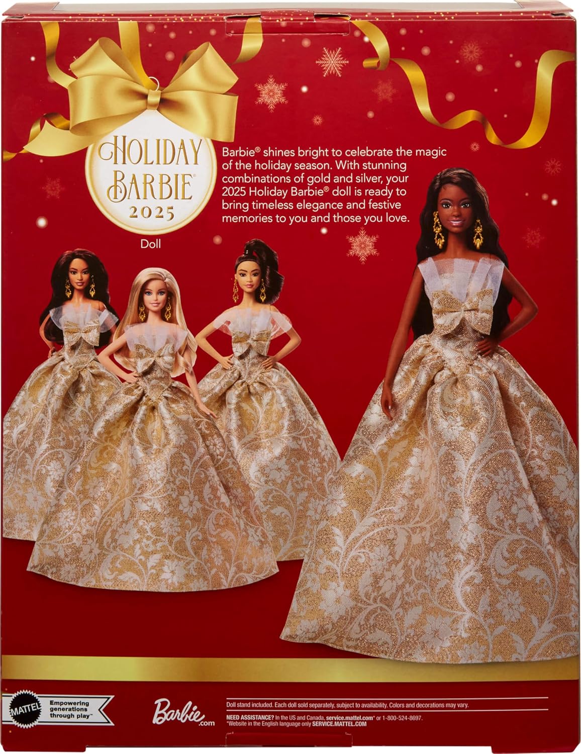 Mattel, Barbie joyeux noel brune JBH96