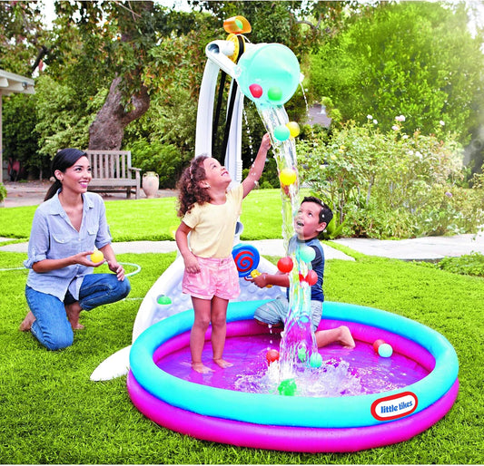 Piscine avec 25 balles incluses Drop Zone – Jeu d’eau et d’adresse pour enfants