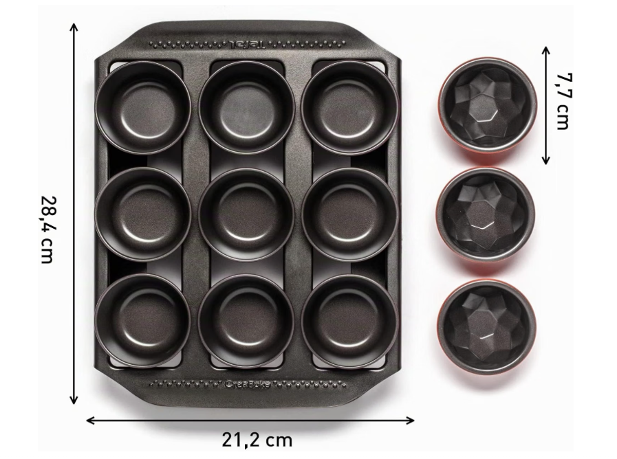 Tefal CreaBake J304SS04 - Set 13 Pièces avec Support