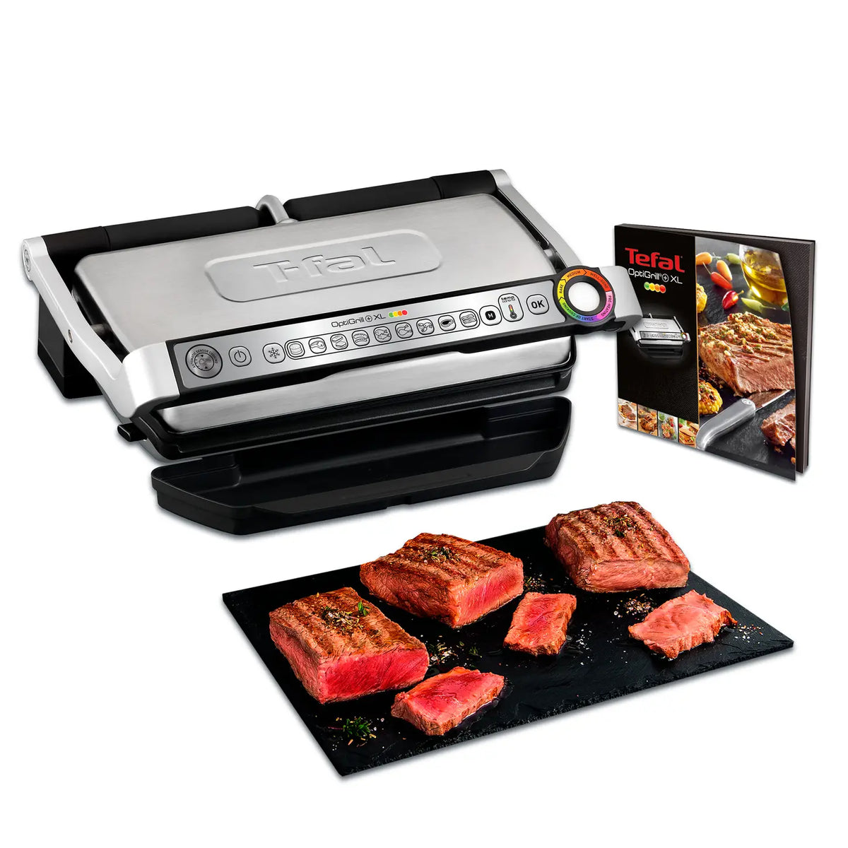 Tefal OptiGrill+ XL GC722D16 - Grill Électrique Intelligent 2000W 9 Programmes