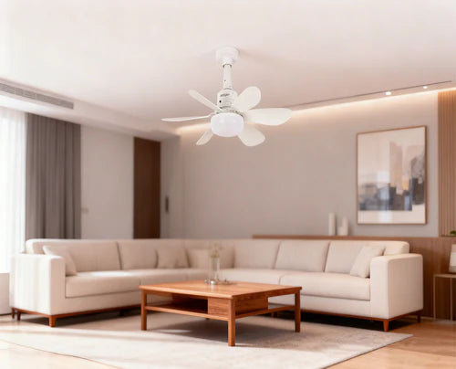 Ventilateur de Plafond LED - Télécommande - 6 Pales - 30W