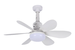 Ventilateur de Plafond LED - Télécommande - 6 Pales - 30W