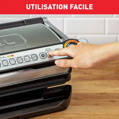 Tefal OptiGrill+ XL GC722D16 - Grill Électrique Intelligent 2000W 9 Programmes