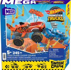 Hot Wheels Monster Trucks Tiger Shark Chocs et Fracas HKF88