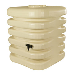 Belli Cubique 1000L - Récupérateur d'Eau de Pluie Beige avec Robinet et Kit Chéneau