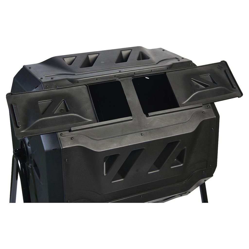 Composteur rotatif Gardenstar – 160 L – Noir