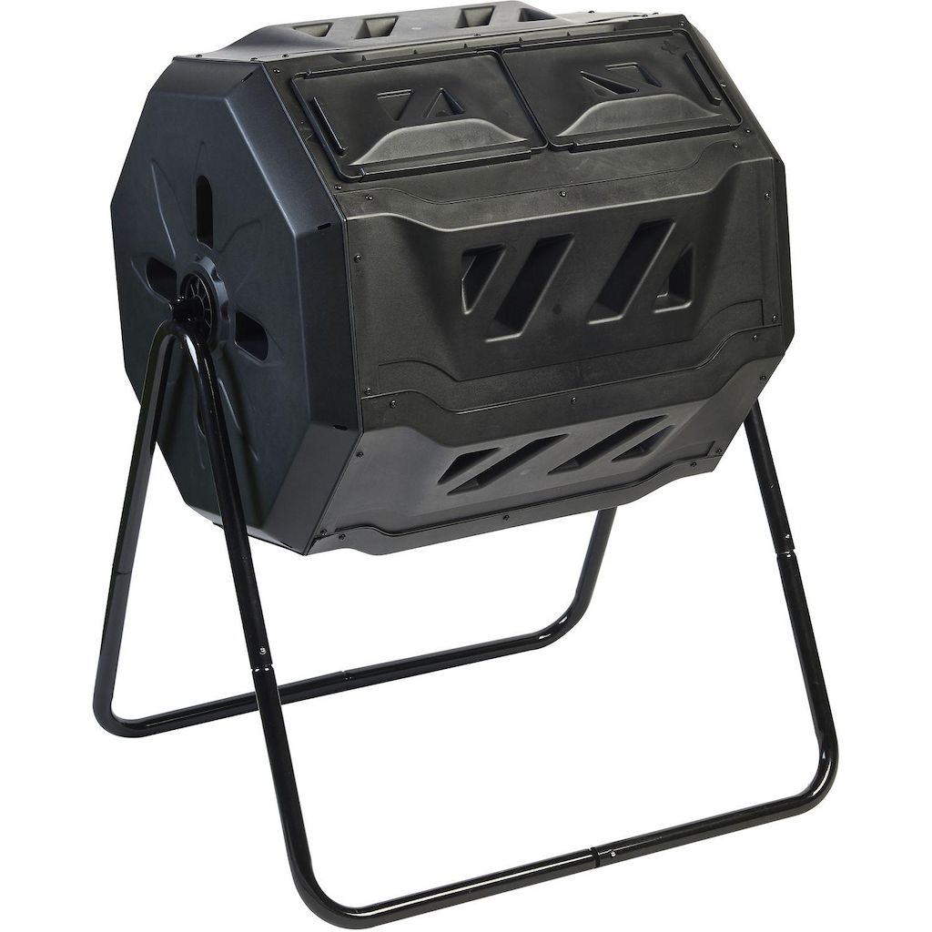 Composteur rotatif Gardenstar – 160 L – Noir