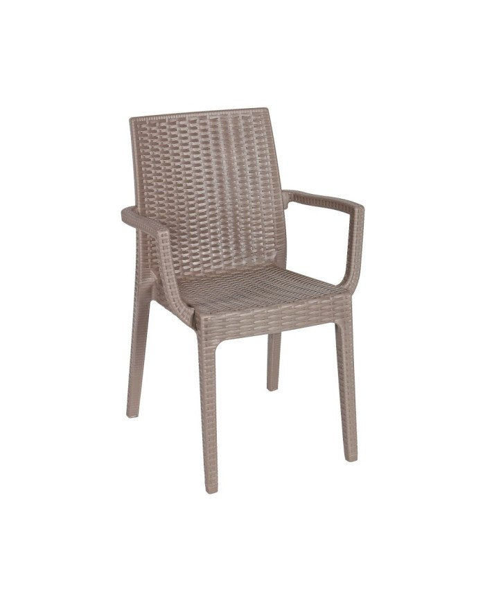Lot de 4 Fauteuil de jardin Areta Selene beige