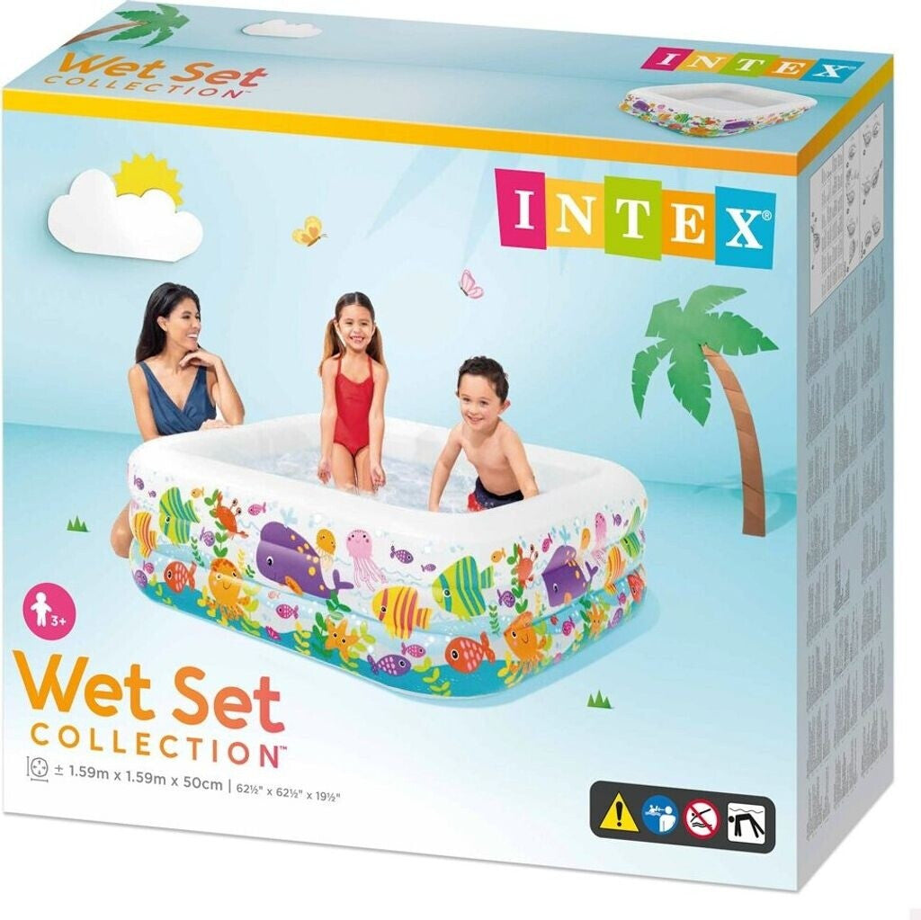 Intex piscinette ocean carrée