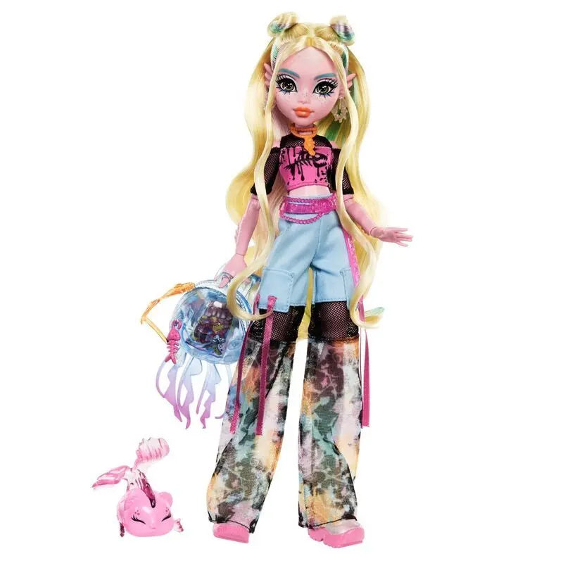 Monster High Lagoona Blue HXH75 - Poupée Articulée avec Neptuna et Accessoires
