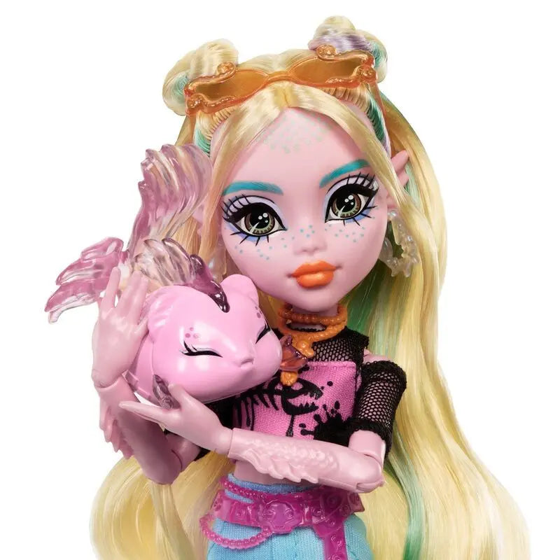 Monster High Lagoona Blue HXH75 - Poupée Articulée avec Neptuna et Accessoires