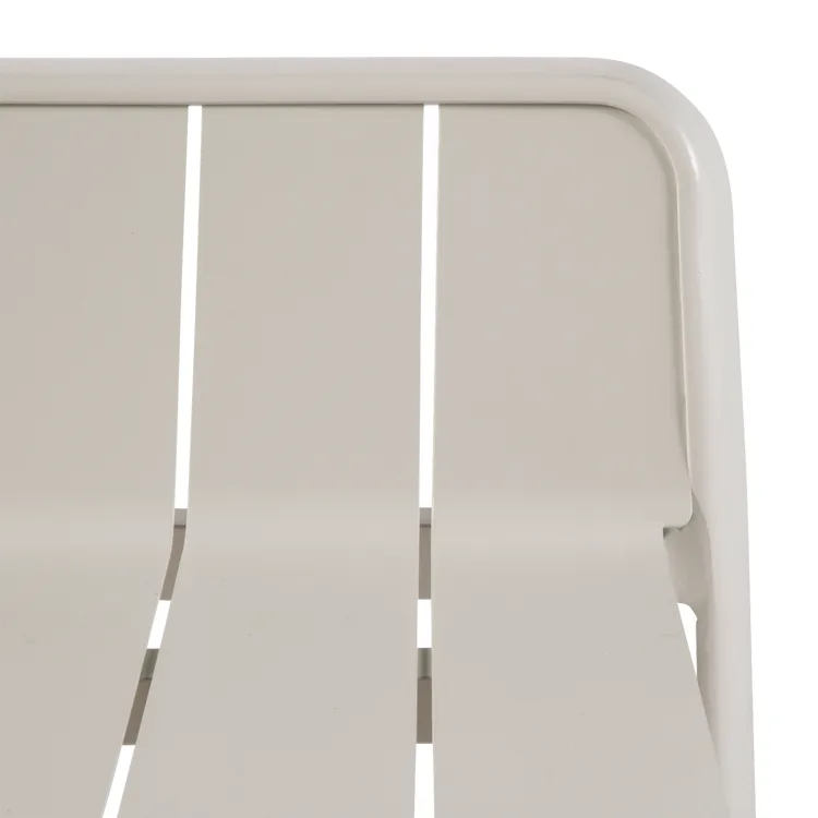Tabouret de jardin Idaho en aluminium beige
