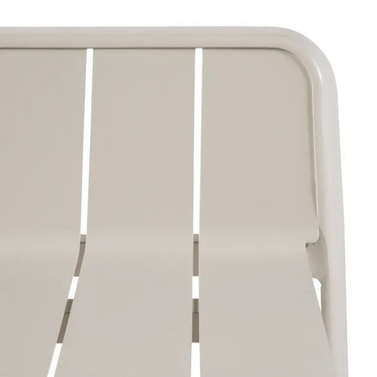 Tabouret de jardin Idaho en aluminium beige