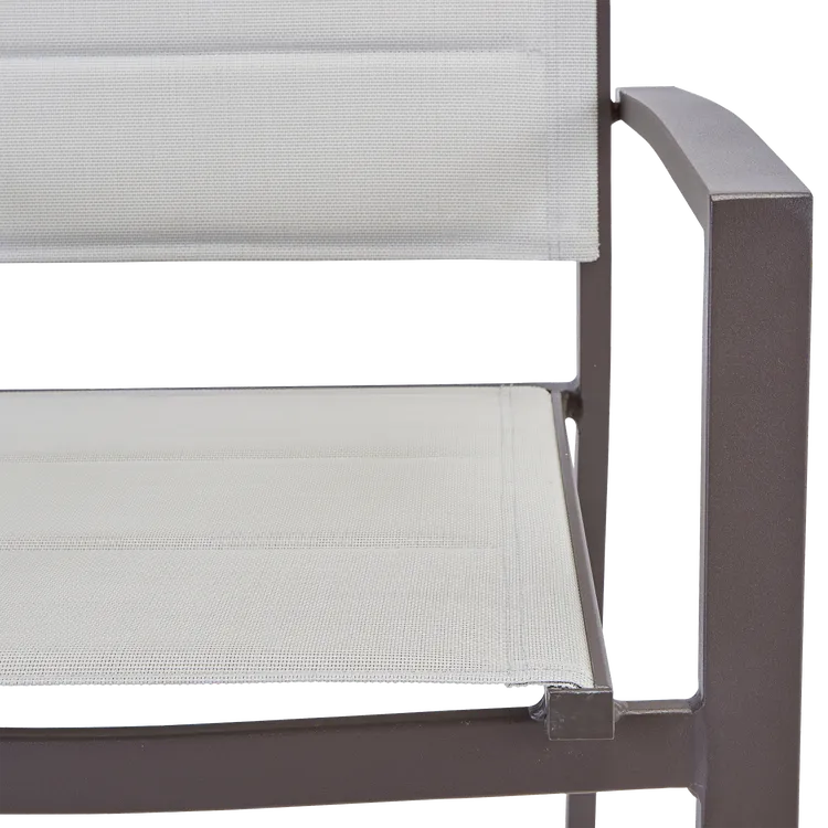 Fauteuil de jardin Orion beta en aluminium marron
