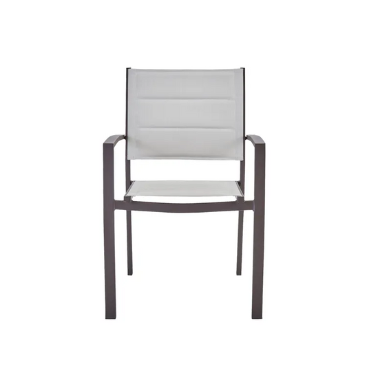 Fauteuil de jardin Orion beta en aluminium marron