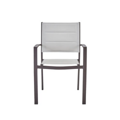Fauteuil de jardin Orion beta en aluminium marron
