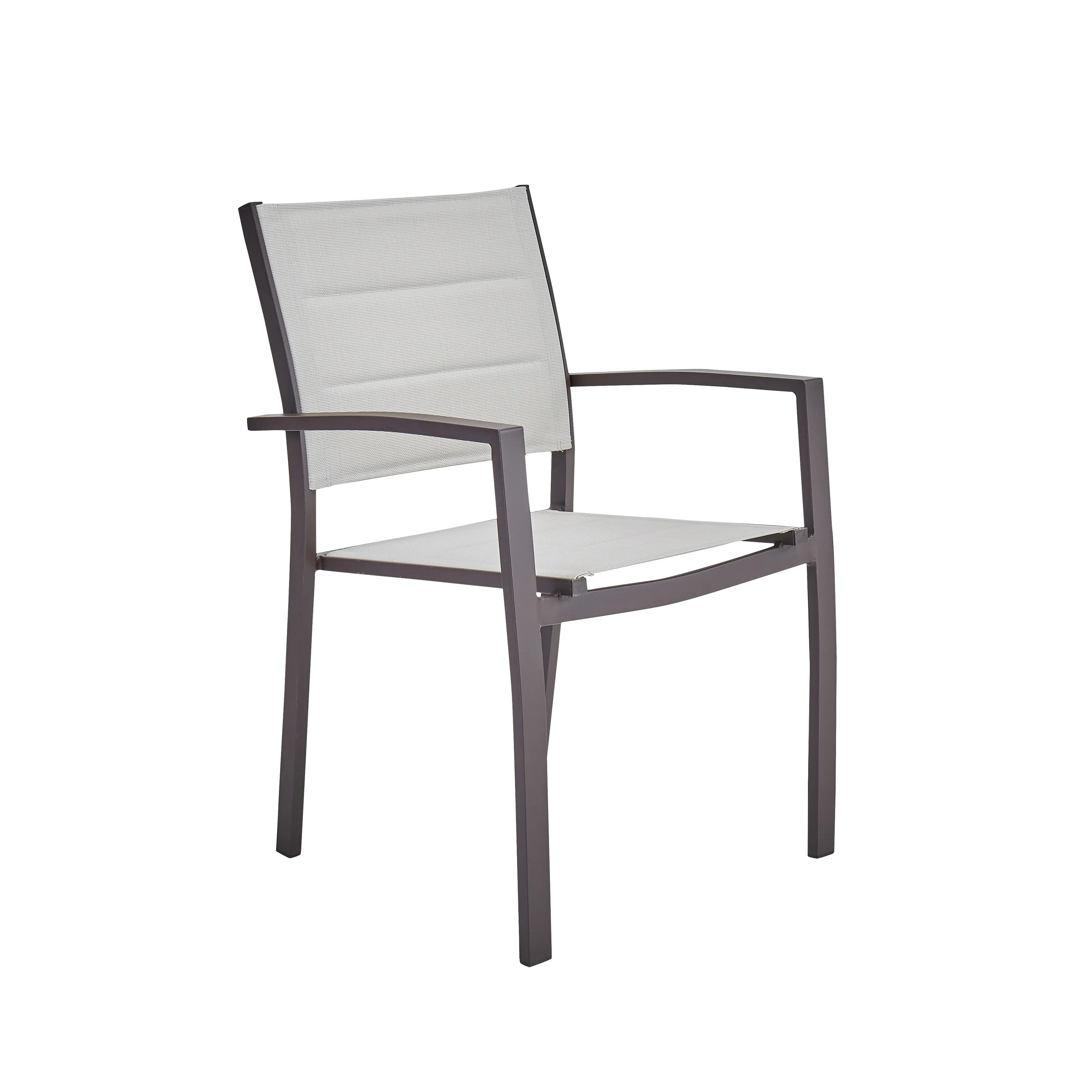 Fauteuil de jardin Orion beta en aluminium marron
