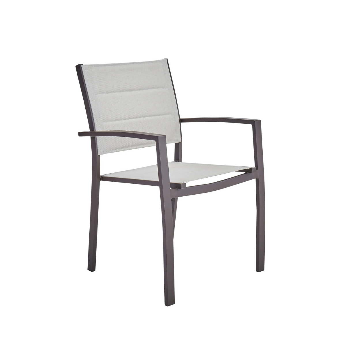 Fauteuil de jardin Orion beta en aluminium marron