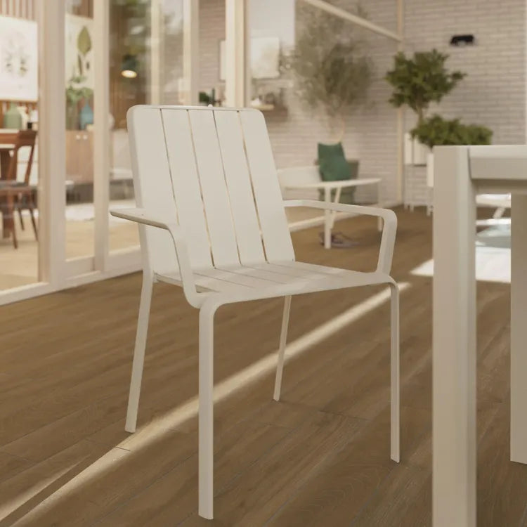 Fauteuil de jardin en aluminium beige idaho
