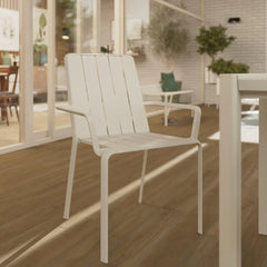 Fauteuil de jardin en aluminium beige idaho