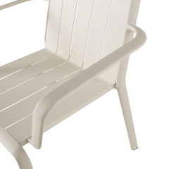 Fauteuil de jardin en aluminium beige idaho