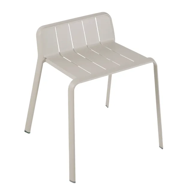 Tabouret de jardin Idaho en aluminium beige