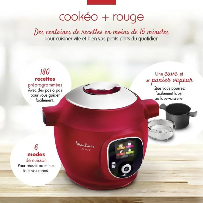 Moulinex Cookeo 6L rouge CE85B510