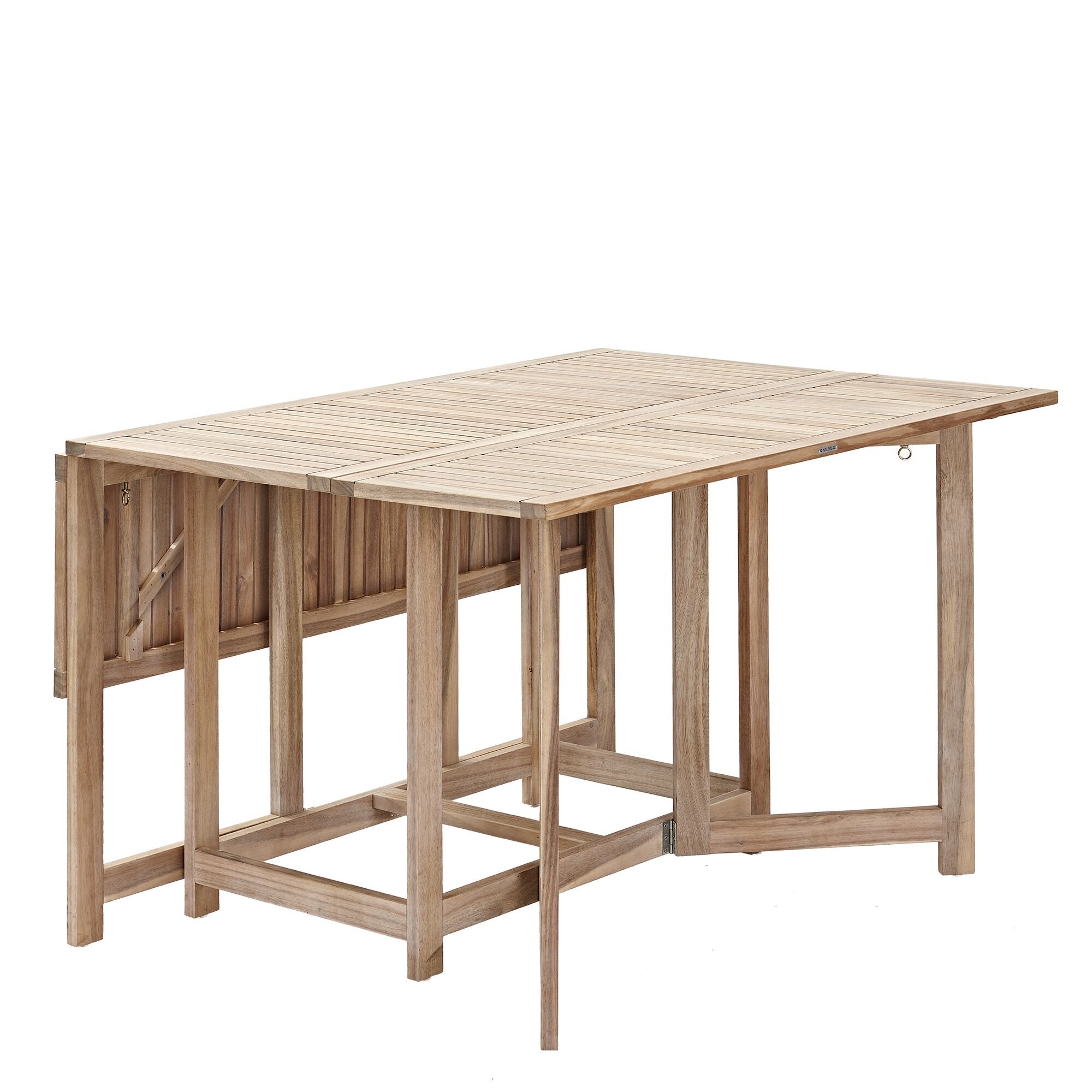 Salon de jardin Solis et 4 chaises compact Naterial Acacia marron 4 personnes