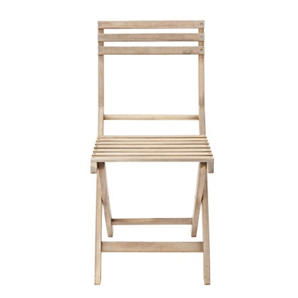Salon de jardin Solis et 4 chaises compact Naterial Acacia marron 4 personnes
