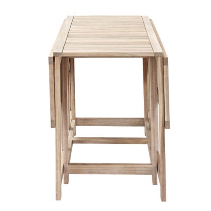 Salon de jardin Solis et 4 chaises compact Naterial Acacia marron 4 personnes