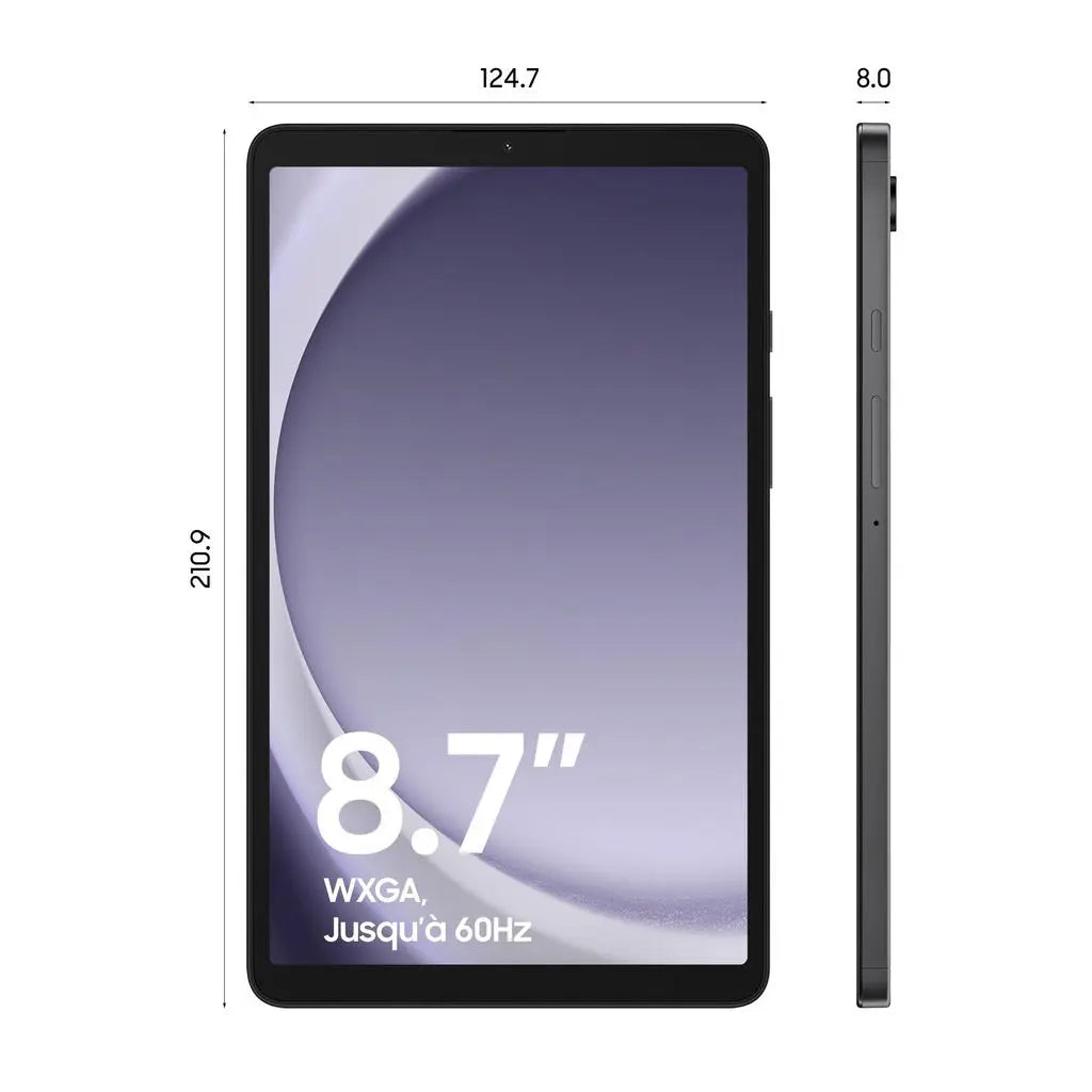 Samsung Galaxy Tab A9 64 Go + Coque - Tablette Tactile 8,7" Wi-Fi Gris