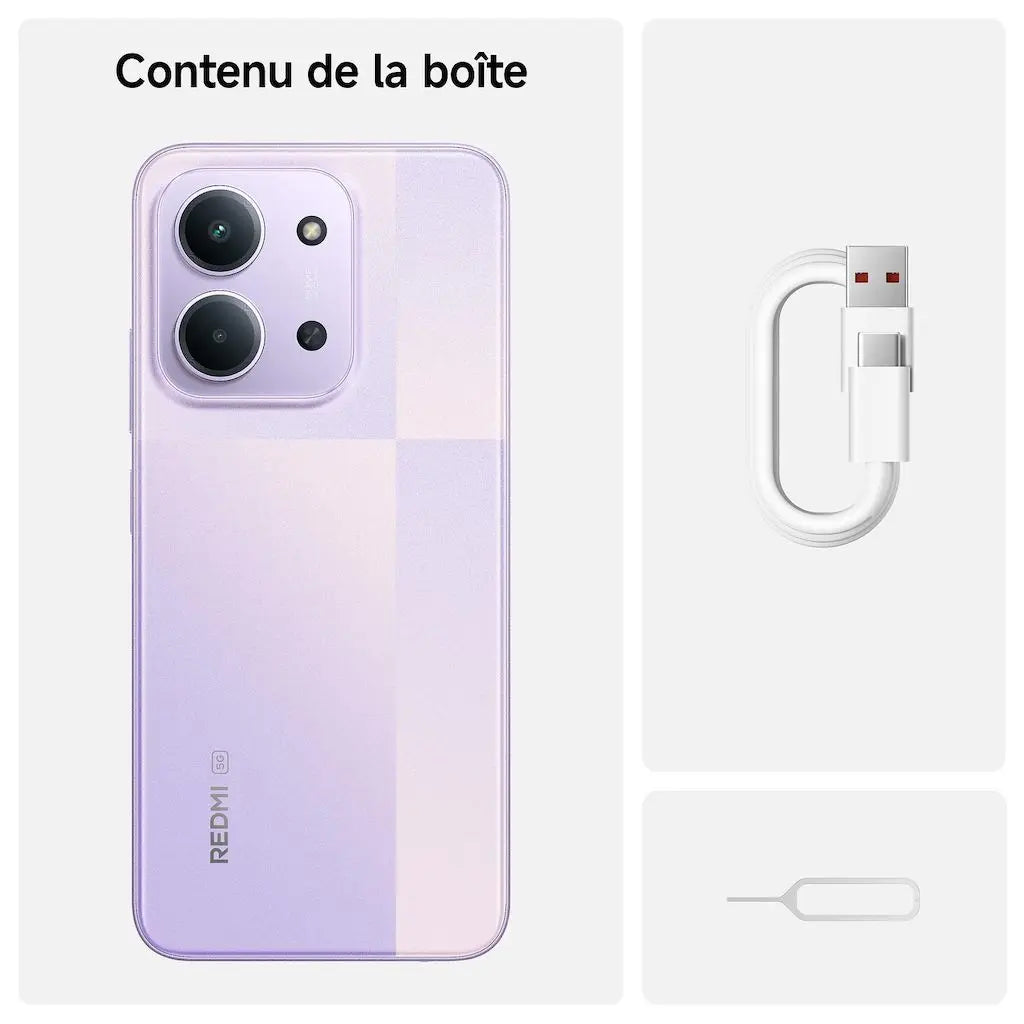 Xiaomi Redmi 15C 5G 256 Go Violet - Smartphone 6,9" 120 Hz Batterie 6000 mAh