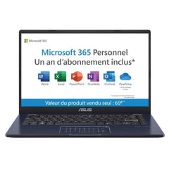 ASUS E410MA-EK2505WS - PC Portable 14" Full HD Intel Celeron 4 Go 128 Go SSD